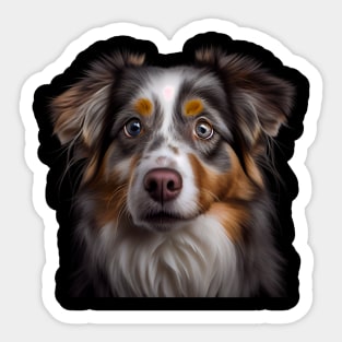 Sweet Australian Shepherd Gift For Dog Sports, Dog Lovers, Dog Owners Or For A Birthday Sticker